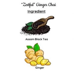 Radhikas Fine Teas And Whatnots Radhikas Fine Teas Zestful Ginger Chai (100 G) Snacks & Beverages