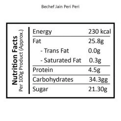 Be Cheff Ready To Eat Bechef Jain Peri Peri Sauce (300 Gms)