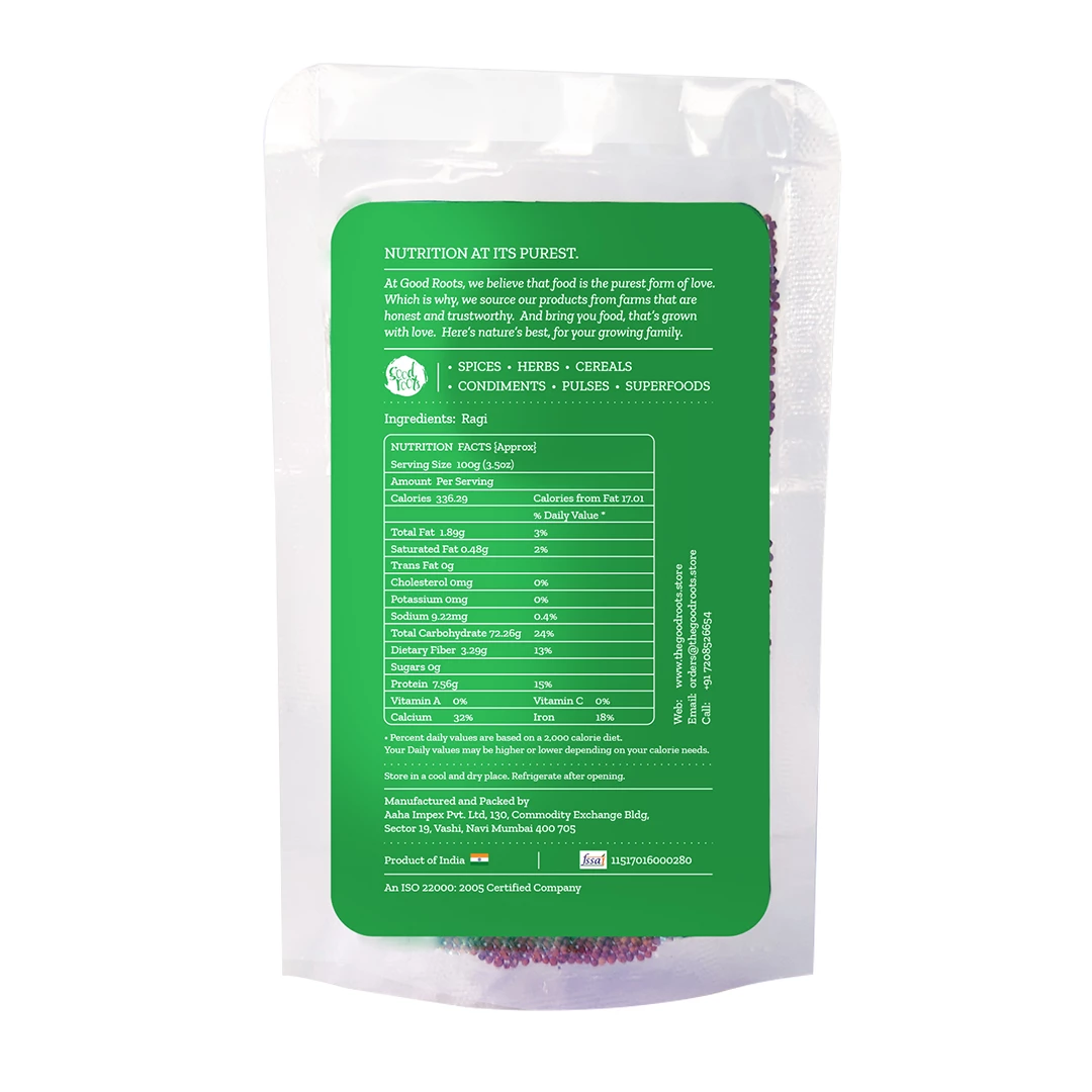 Grocery Good Roots Ragi/Nachni Whole - 500 G 4 Grocery Good Roots Ragi/Nachni Whole - 500 G