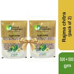 MITTAL ORGANICS PRIVATE LIMITED Grocery Mittal Organics Rajma Chitra (Pack Of 2) - 500 G