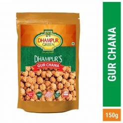 Dhampur Green Gur Chana ( Pouch ) 150g ( Pack Of 3x150g)
