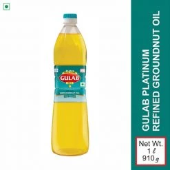 Gulab Oil Gulab Refined Groundnut Oil Bottle (1 Ltr)