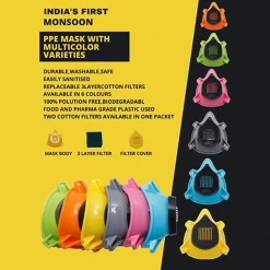 Go Bharatiya Reusable Monsoon PPE Mask