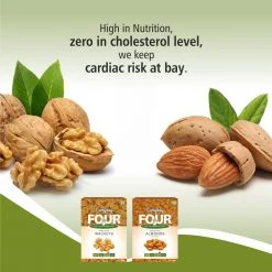 Bagul Foods Everyday Four Californian Almonds + Walnuts (Akhrot) | Combo Pack |200g Each