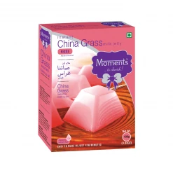 MOMENTS INDUSTRIES Grocery Moments Instant China Grass Milk Jelly - Rose 100 Gm