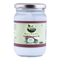 Oils Ghee & Vinegar Organic Diet Organic Cold Pressed Virgin Coconut Oil, 250 Ml