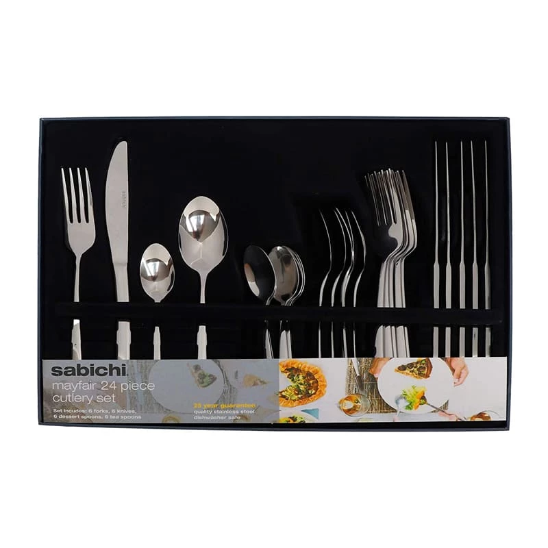 Peng Essential Sabichi 24 Pc Stainless Steel Mayfair Cutlery Set Personal & Home Care 4 Peng Essential Sabichi 24 Pc Stainless Steel Mayfair Cutlery Set Personal & Home Care