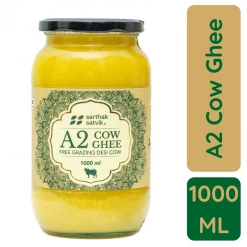 Grocery Sarthak Satvik A2 Cow Ghee (1 Ltr)