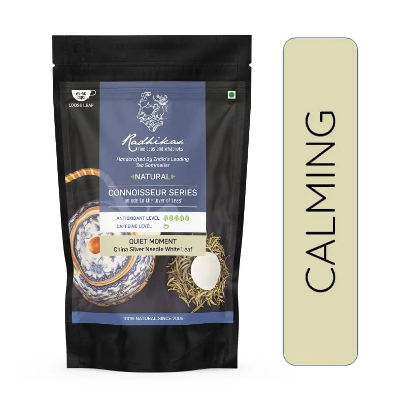 Radhikas Fine Teas And Whatnots Radhikas Fine Teas Quiet Moment China Silver Needle White Leaf (50 G) 3 Radhikas Fine Teas And Whatnots Radhikas Fine Teas Quiet Moment China Silver Needle White Leaf (50 G)