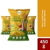 Snacks & Beverages Kerala Banana Chips Sour Cream Onion & Parsley (450 G) (Pack Of 3x150g)