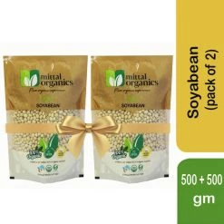 MITTAL ORGANICS PRIVATE LIMITED Grocery Mittal Organics Soyabean (Pack Of 2) - 500 G