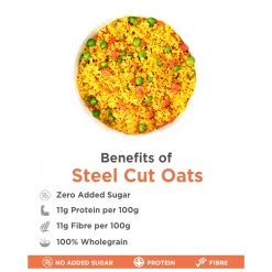 True Elements Steel Cut Oats Gluten Free (500 G) Snacks & Beverages