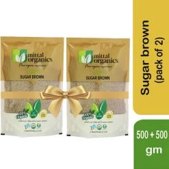 MITTAL ORGANICS PRIVATE LIMITED Mittal Organics Sugar Brown (Pack Of 2) - 500 G Grocery