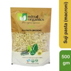 MITTAL ORGANICS PRIVATE LIMITED Snacks & Beverages Mittal Organics Suji Pasta (Macroni) - 500 G