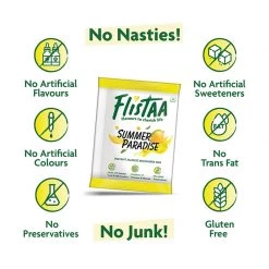 Snacks & Beverages Flistaa Summer Paradise Mango Instant Milkshake Mix (6 Sachets & FREE Shaker -Buy 2 Get 1 Free)