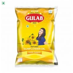 Gulab Oil Gulab Refined Sunflower Oil Pouch (1 Ltr) Grocery