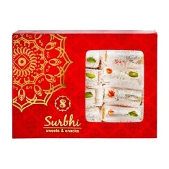 Surbhi Sweets Surbhi Kaju Pista Roll (400 G) 7 Surbhi Sweets Surbhi Kaju Pista Roll (400 G)