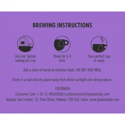 Typhoo Tea Snacks & Beverages Typhoo Organic Three Tusli Tea (20 Bags)