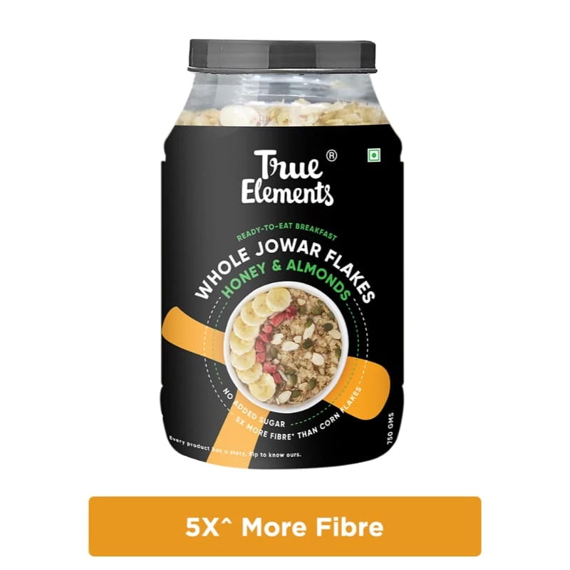 True Elements Jowar Flakes With Honey And Almonds (750 G) 4 True Elements Jowar Flakes With Honey And Almonds (750 G)