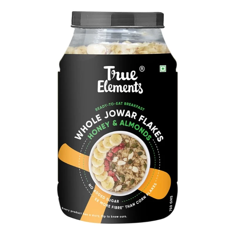 True Elements Jowar Flakes With Honey And Almonds (750 G) 5 True Elements Jowar Flakes With Honey And Almonds (750 G)