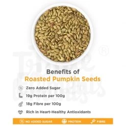 True Elements Roasted Pumpkin Seeds (500 G) Snacks & Beverages