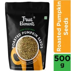 True Elements Roasted Pumpkin Seeds (500 G) Snacks & Beverages