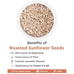 True Elements Roasted Sunflower Seeds (125 G) Snacks & Beverages