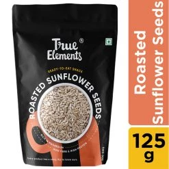 True Elements Roasted Sunflower Seeds (125 G) Snacks & Beverages