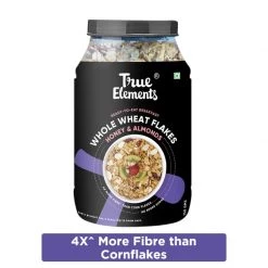 True Elements Wheat Flakes With Honey And Almonds (750 G)