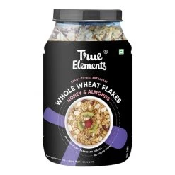 True Elements Wheat Flakes With Honey And Almonds (750 G)