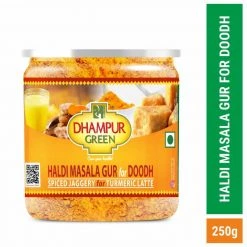 Dhampur Green Haldi Masala Gur For Doodh 250g Grocery