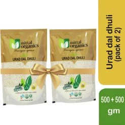 MITTAL ORGANICS PRIVATE LIMITED Mittal Organics Urad Dal Dhuli (Pack Of 2) - 500 G