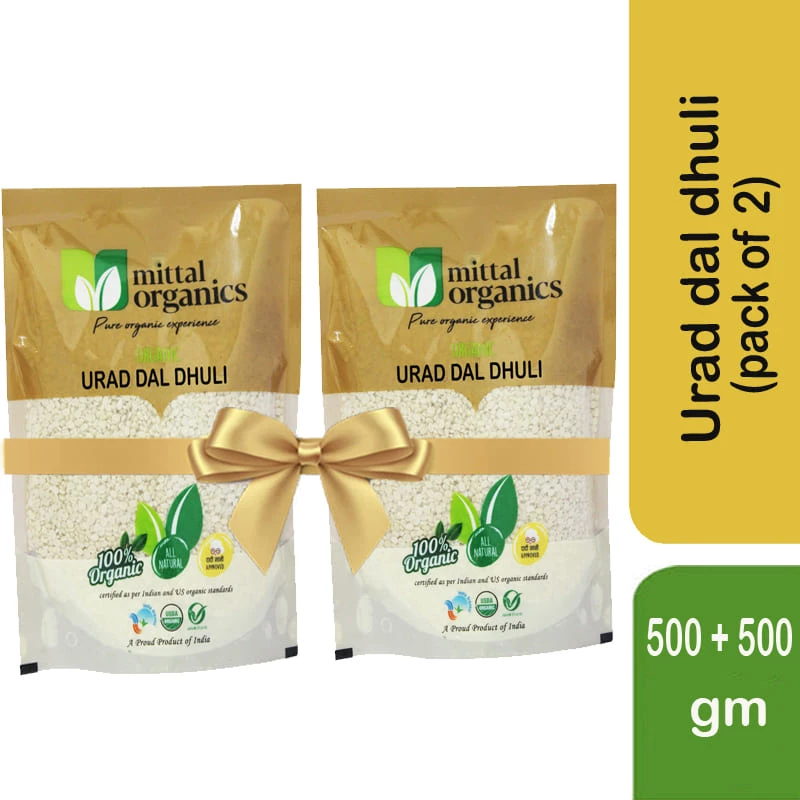MITTAL ORGANICS PRIVATE LIMITED Mittal Organics Urad Dal Dhuli (Pack Of 2) - 500 G 3 MITTAL ORGANICS PRIVATE LIMITED Mittal Organics Urad Dal Dhuli (Pack Of 2) - 500 G