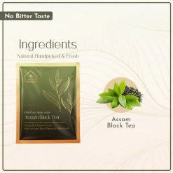 Hindraj Tea Grocery Hindraj Herbal Assam Black Tea Bags - (1 Box Of 15 Sachets)
