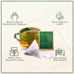 Hindraj Tea Hindraj Herbal Peppermint Green Tea Bags - (1 Box Of 15 Sachets) Grocery 14 Hindraj Tea Hindraj Herbal Peppermint Green Tea Bags - (1 Box Of 15 Sachets) Grocery