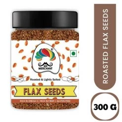 Mr Merchant Mr. Merchant Roasted Flax Seeds (Lightly Salted Alsi), (300g Jar Pack) Seeds & Nuts