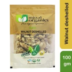 MITTAL ORGANICS PRIVATE LIMITED Mittal Organics Walnut Deshelled - 100 G