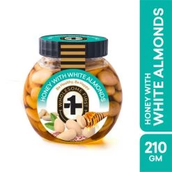 Wholesome First Honey With White Almonds - 210g