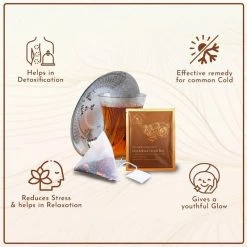 Hindraj Tea Hindraj Herbal Desi Kahwa Green Tea Bags - (1 Box Of 15 Sachets) Grocery