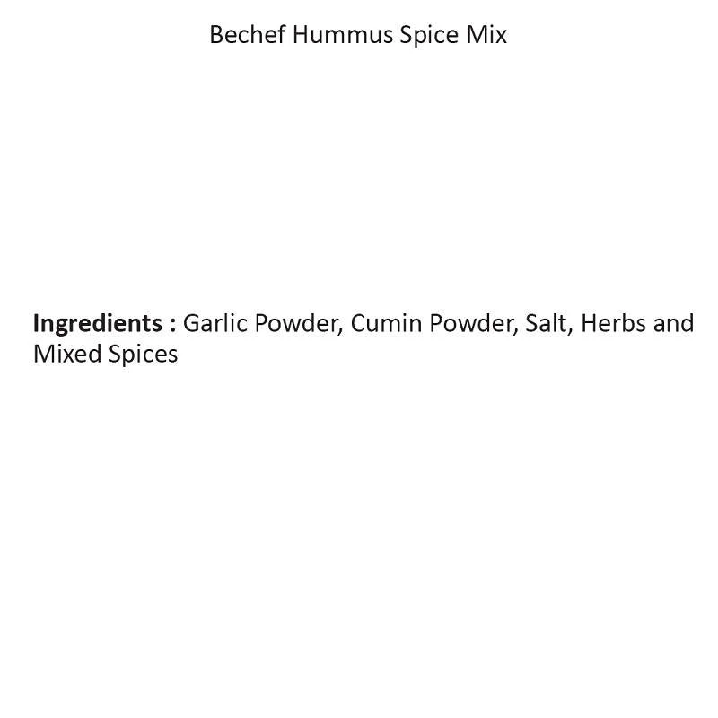 Be Cheff Bechef Hummus Spice Mix (85 Gms) Herbs & Seasoning 5 Be Cheff Bechef Hummus Spice Mix (85 Gms) Herbs & Seasoning