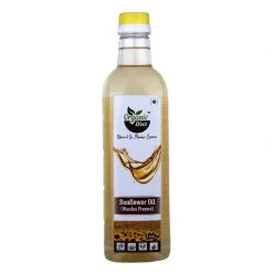 Organic Diet Organic Wooden Pressed Sunflower Oil, 1 Ltr Grocery