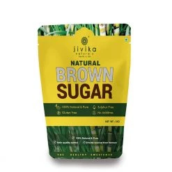 Jivika Naturals Pure & Natural Brown Sugar 1KG Sugar Salt & Jaggery