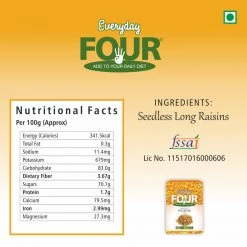 Bagul Foods Grocery Everyday Four Golden Long Raisins | Combo Pack | 200g Each