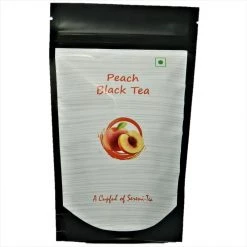 Camelia Twigs Snacks & Beverages Camellia Twigs Peach Green Tea (100 G Pouch)