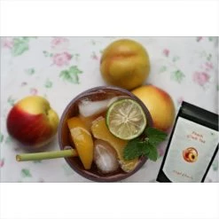 Camelia Twigs Snacks & Beverages Camellia Twigs Peach Green Tea (100 G Pouch)