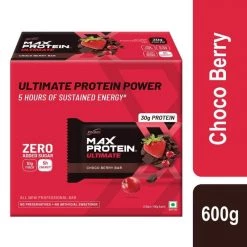 Max Protien Max Protein Ultimate Choco Berry Bar [Pack Of 6] - (600 G)