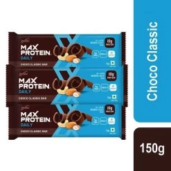 Max Protien Max Protein Daily Choco Classic Bar [Pack Of 3] - (150 G) Snacks & Beverages