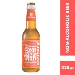 Coolberg Peach Non-Alcoholic Beer (330 Ml Glass Bottle) Snacks & Beverages