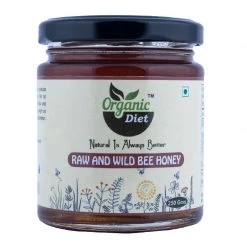 Chocolates Organic Diet Organic Raw & Wild Bee Honey, 250 Gram