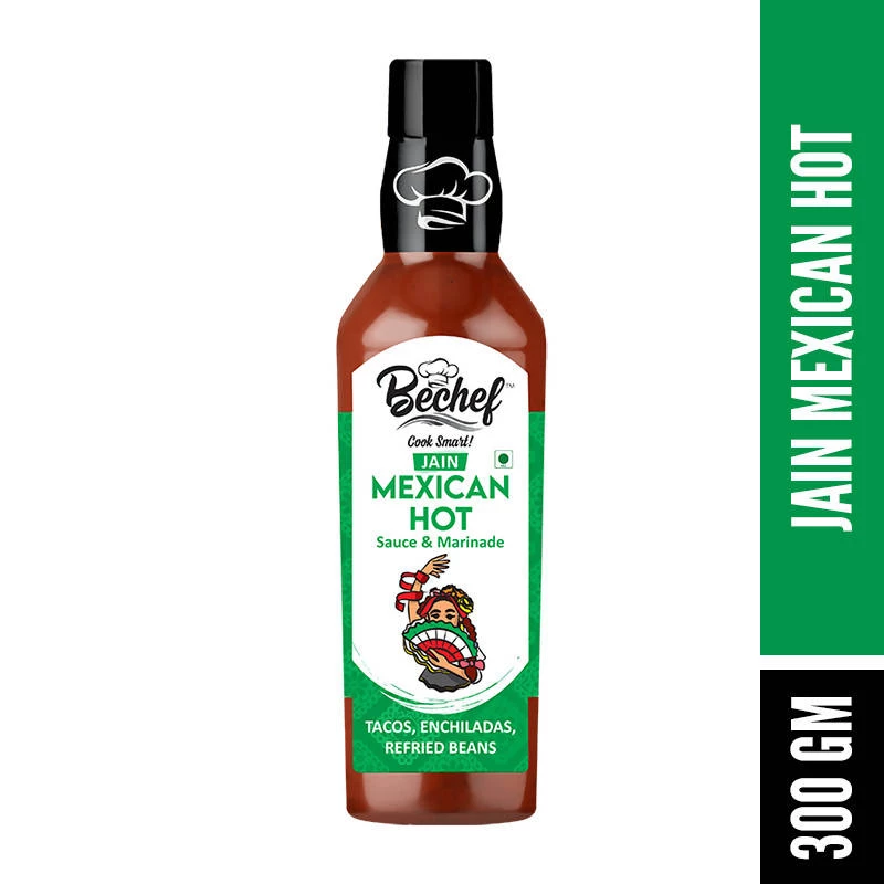Be Cheff Bechef Jain Mexican Hot Sauce (300 Gms) 3 Be Cheff Bechef Jain Mexican Hot Sauce (300 Gms)